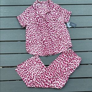 kate spade Pink Leopard Pajama Set